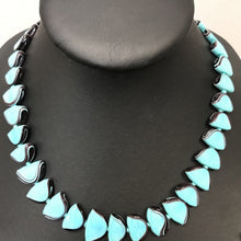 Load image into Gallery viewer, Turquoise Glass Art Bead Necklace

