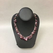 Load image into Gallery viewer, Purple Faux Pearl &amp; Glass Bead Necklace

