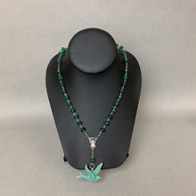 Load image into Gallery viewer, Mooncalf Handmade Green Resin Sparrow Rosary Chain
