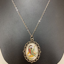 Load image into Gallery viewer, Mooncalf Handmade Vintage Audubon Bird Image Pendant on Chain
