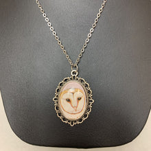 Load image into Gallery viewer, Mooncalf Handmade Vintage Audubon Owl Image Pendant on Chain
