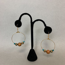 Load image into Gallery viewer, Mooncalf Handmade Beaded Hoop Earrings

