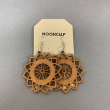 Load image into Gallery viewer, Mooncalf Handmade Lasercut Wood Earrings
