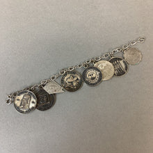 Load image into Gallery viewer, Vintage Sterling Souvenir State Charms Bracelet
