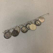 Load image into Gallery viewer, Vintage Sterling Souvenir State Charms Bracelet
