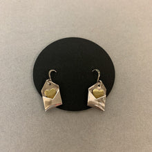 Load image into Gallery viewer, Handmade Sterling &amp; Brass Heart Envelope Earrings
