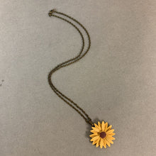Load image into Gallery viewer, Mooncalf Daisy Pendant on Bronze Chain
