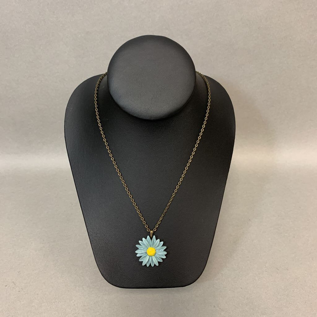 Mooncalf Daisy Pendant on Bronze Chain