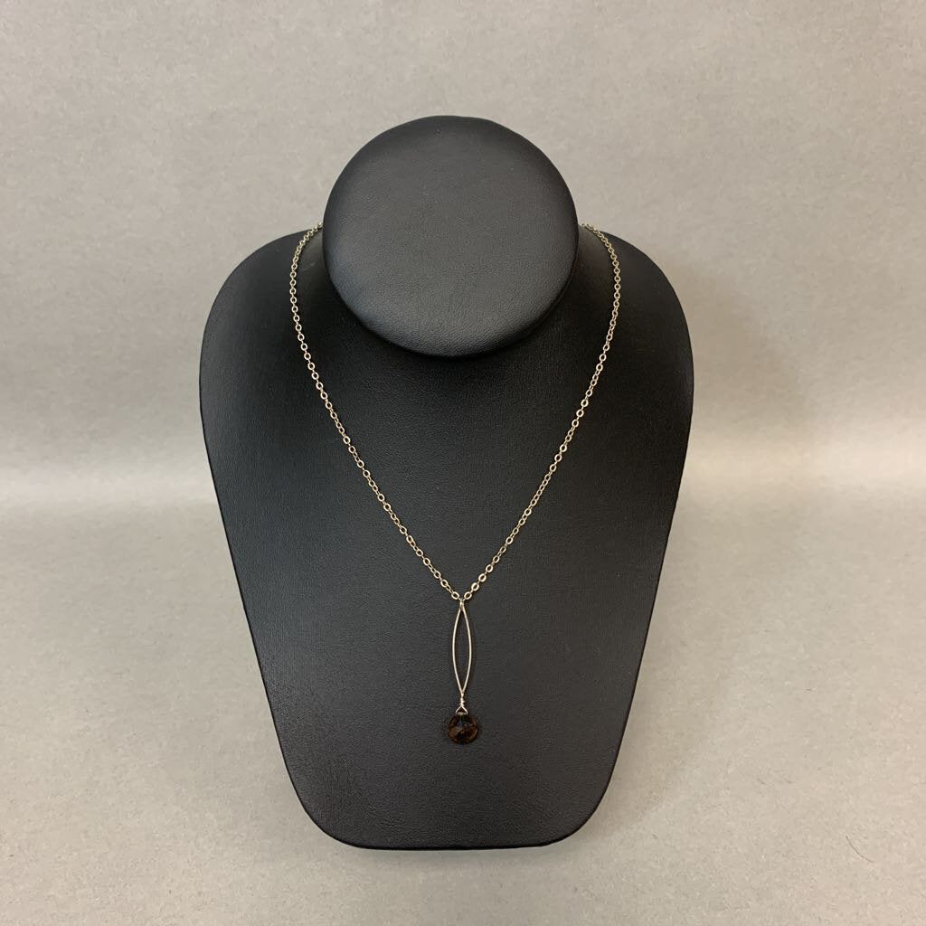 Mooncalf Smoky Crystal Drop Necklace