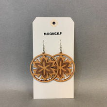 Load image into Gallery viewer, Mooncalf Handmade Lasercut Wood Earrings
