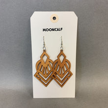 Load image into Gallery viewer, Mooncalf Handmade Lasercut Wood Earrings
