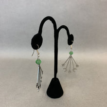 Load image into Gallery viewer, Mooncalf Handmade Silvertone Starburst Earrings
