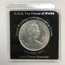 Load image into Gallery viewer, HRH Prince of Wales Royal Wedding Commemorative Crown Coin (~39mm)
