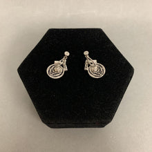 Load image into Gallery viewer, Vintage Sterling CZ Screw Earrings
