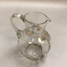 Load image into Gallery viewer, Vintage Hand Painted Small Glass Pitcher (5.5&quot;)
