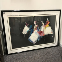 Load image into Gallery viewer, Jean Richardson Framed Serigraph Art, "Dancers" (~49x70) (As-Is, Frame Corners Damaged)
