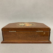 Load image into Gallery viewer, Vintage Sankyo Musical Floral Wood Jewelry Box (3x8.5x6&quot;)
