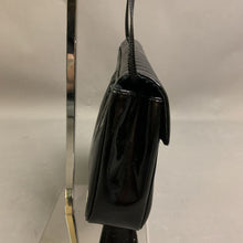 Load image into Gallery viewer, Morris Moskowitz Black Patent Leather Purse (6x9x2&quot;)
