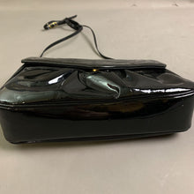 Load image into Gallery viewer, Morris Moskowitz Black Patent Leather Purse (6x9x2&quot;)
