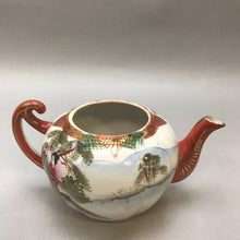 Load image into Gallery viewer, Vintage Asian Hand Painted Porcelain Tea Pot / Plant Pot (8&quot; x 4&quot;)
