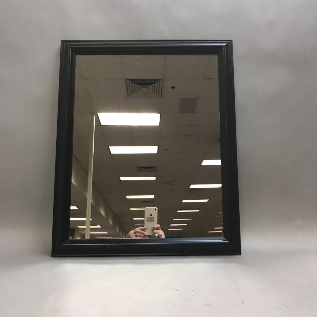 Black Framed Mirror (23x19)