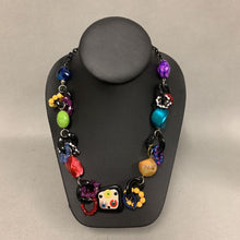 Load image into Gallery viewer, Treska Lucite &amp; Glass Funky Beaded Chain Necklace (25&quot;)
