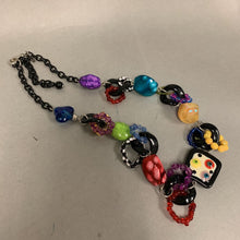 Load image into Gallery viewer, Treska Lucite &amp; Glass Funky Beaded Chain Necklace (25&quot;)
