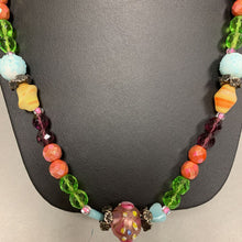 Load image into Gallery viewer, Iris Lane Czech Glass Quartz &amp; Sterling Beaded Necklace (30&quot;)
