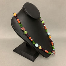 Load image into Gallery viewer, Iris Lane Czech Glass Quartz &amp; Sterling Beaded Necklace (30&quot;)
