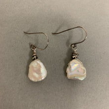 Load image into Gallery viewer, Sterling Freshwater Petal Pearl Dangle Earrings
