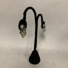 Load image into Gallery viewer, B Sucherman Sterling Dichroic Art Glass Earrings
