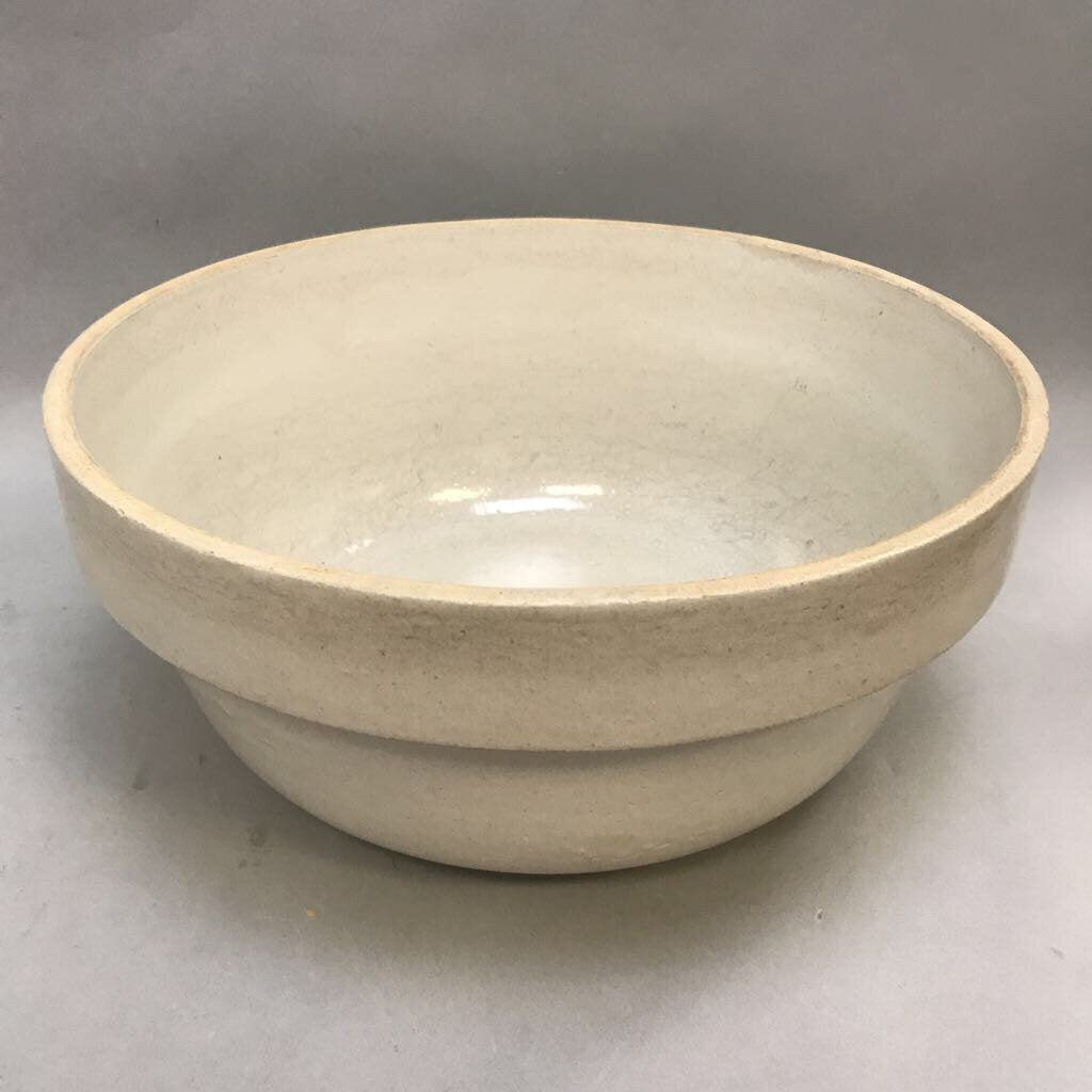 Vintage Stoneware Pottery Mixing Bowl (6x13x13)