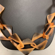 Load image into Gallery viewer, Vintage Carved Linked Horn Necklace (25&quot;)
