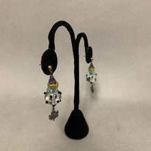 Load image into Gallery viewer, Czech Glass Lampwork Beaded Assemblage Earrings (2&quot;)
