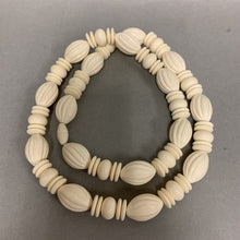 Load image into Gallery viewer, Vintage Cream Resin Beaded Necklace (28&quot;)
