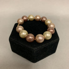 Load image into Gallery viewer, Large Gold &amp; Bronze Pearl Bracelet w/ 14K Gold Clasp (9&quot;)
