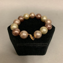 Load image into Gallery viewer, Large Gold &amp; Bronze Pearl Bracelet w/ 14K Gold Clasp (9&quot;)
