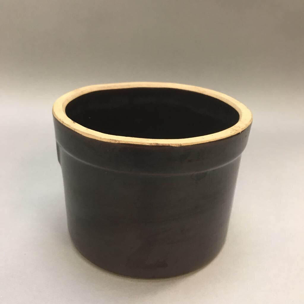 Brown Clay Pottery Pot 40oz USA (4.25