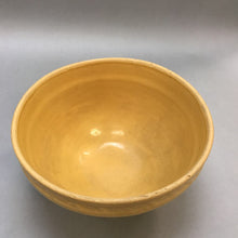 Load image into Gallery viewer, Vintage Pottery Yellow Kitchen Mixing Bowl As Is (9&quot;)
