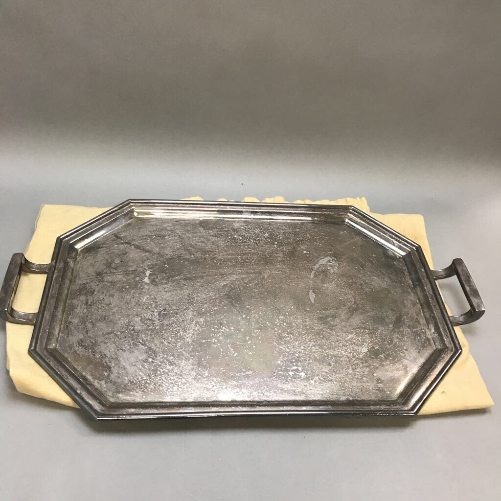 Reed & Barton Silver Plate Handled Serving Tray (20