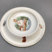 Load image into Gallery viewer, Antique 1905 Royal Baby Plate Baby Bunting Bunch Fishing Child&#39;s Feeding Dish (9&quot;)
