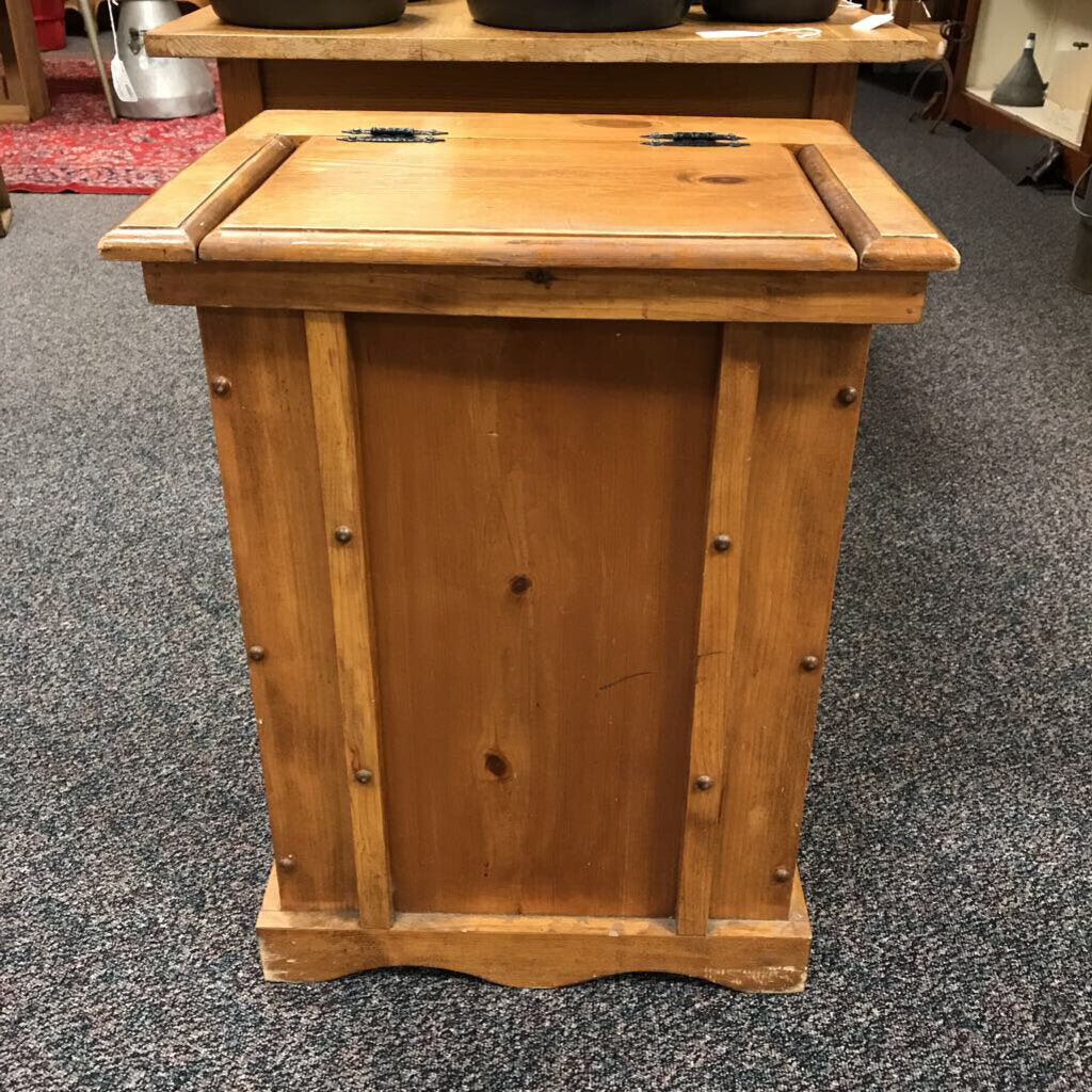 Wood Box Garbage Can Cover (28x21x16)