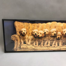 Load image into Gallery viewer, Framed Print - Golden Retriever Puppies (12.5x36.5)

