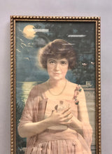 Load image into Gallery viewer, Absence Cannot Hearts Divide Vintage Framed Art Print (26x8&quot;)
