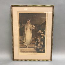 Load image into Gallery viewer, To Love and Cherish Bessie Gutmann Framed Art Print (18x13.5&quot;)
