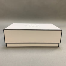 Load image into Gallery viewer, Chanel Signature Logo White w/ Black Trim Gift Box (Empty) (3x9x6&quot;)
