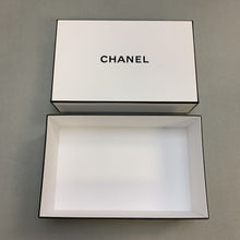 Load image into Gallery viewer, Chanel Signature Logo White w/ Black Trim Gift Box (Empty) (3x9x6&quot;)
