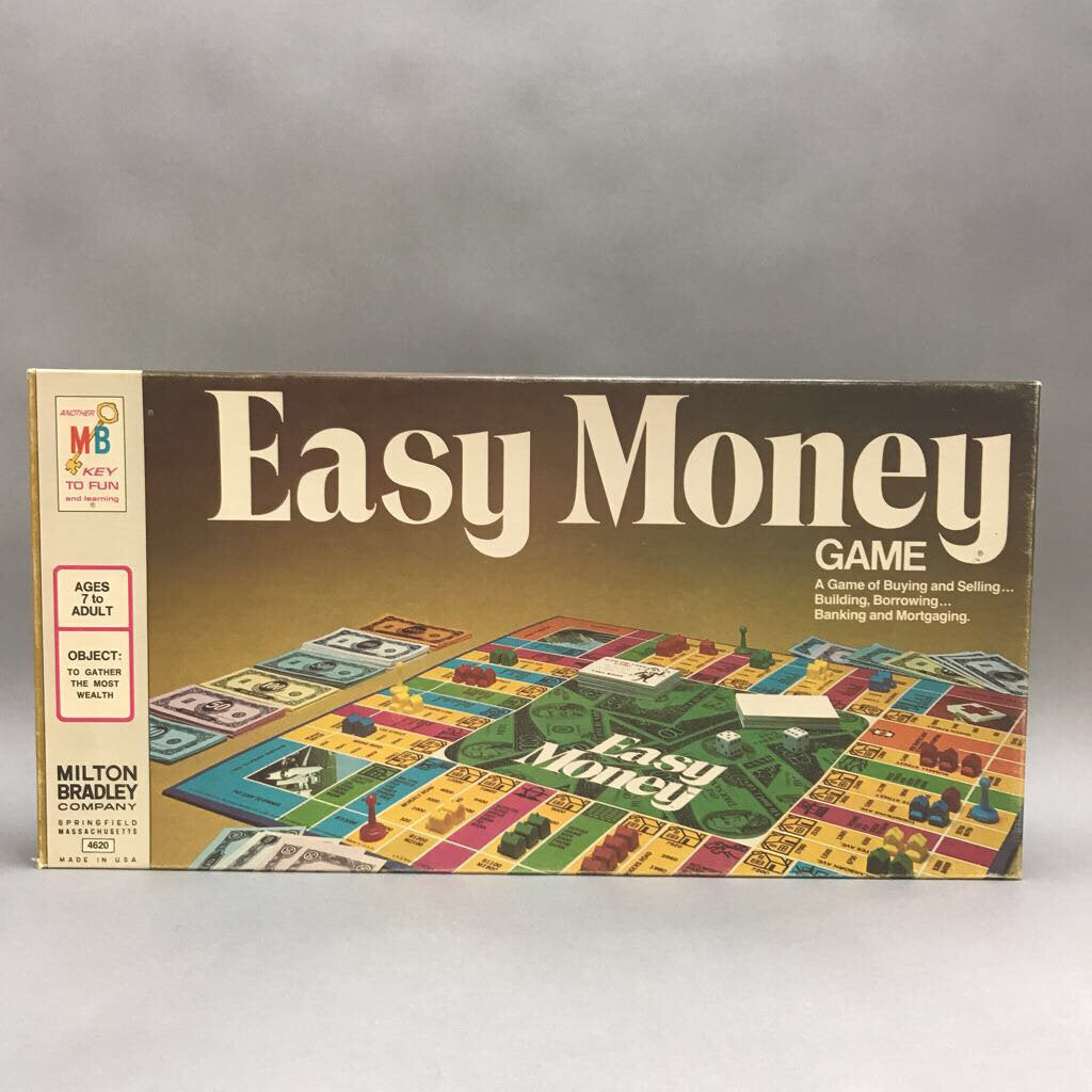 Vintage Easy Money Board Game by Milton Bradley - 1974 Edition – Main  Street Estate Sales