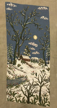 Load image into Gallery viewer, Vintage Needlepoint Winter Scene (34x17&quot;)
