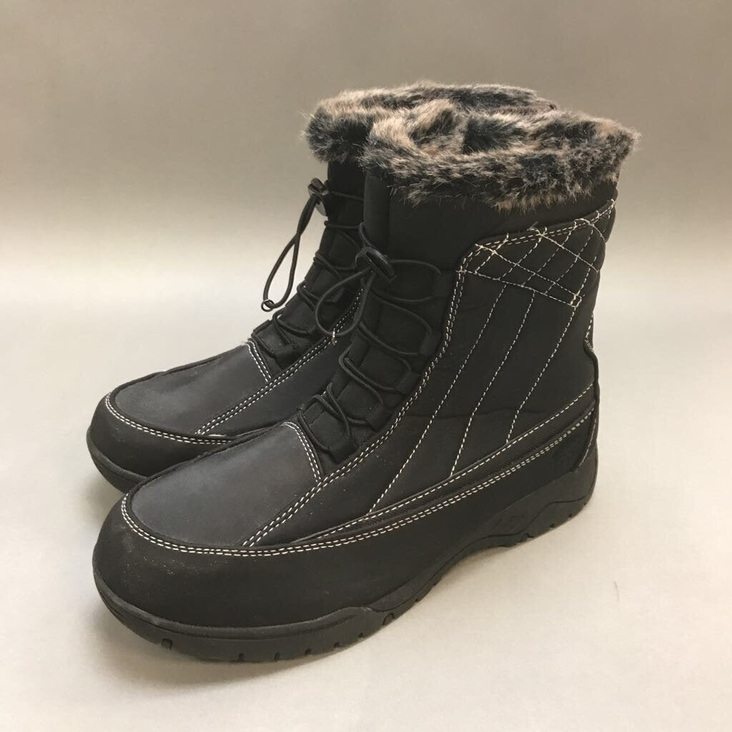 Totes Black Insulated Boots sz 10